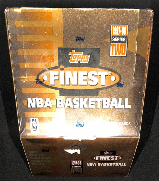 1997-98 Topps Finest Series 2 Basketball Sealed/Unopened Hobby Box (24 packs w/ 6 cards per pack)