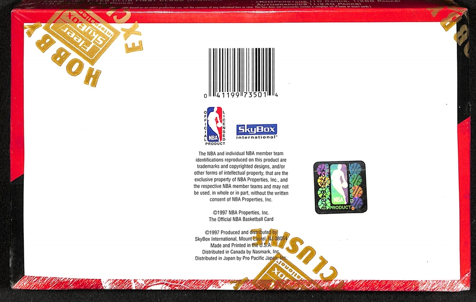 1997-98 Skybox Hoops Series 1 Sealed/Unopened Hobby Basketball Box (36 packs w/ 10 cards per pack)