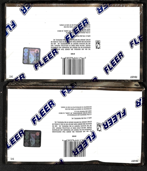 Lot of (2) Unopened Fleer Metal Basketball Series 2'95-'96 Hobby Boxes