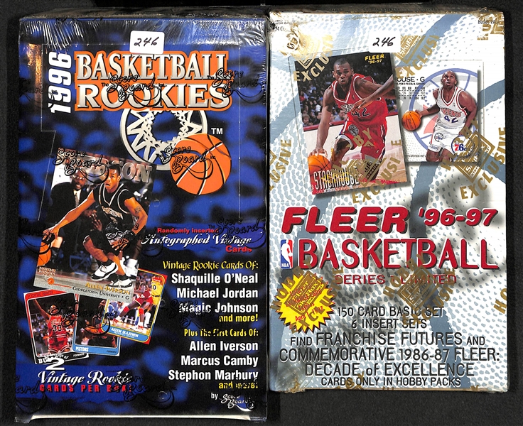 Lot Detail - Lot of (4) Unopened Basketball Hobby Boxes (1996-97