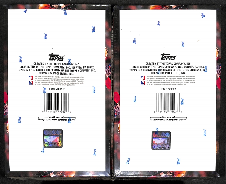 Lot of (4) 1997-98 Topps Basketball Series 1 Sealed Wax Boxes