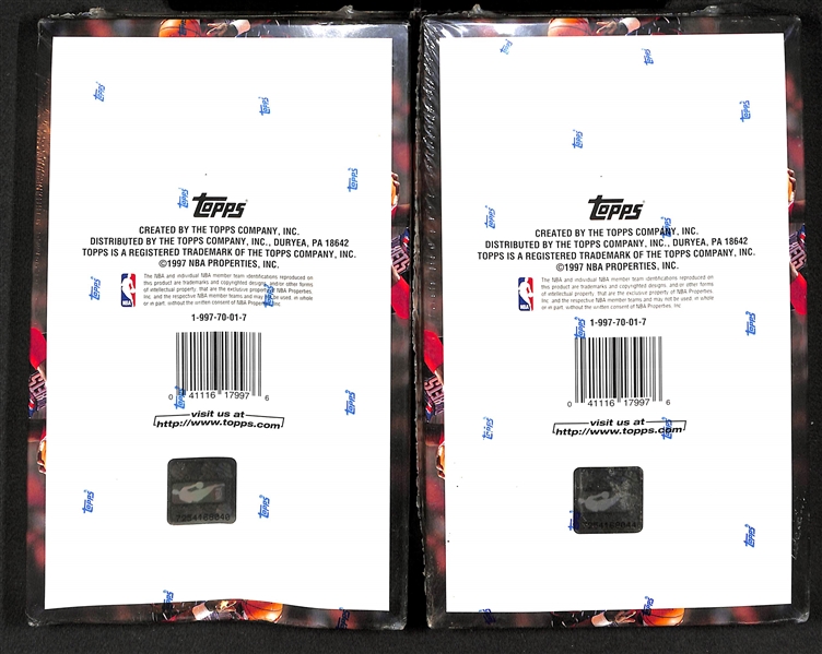 Lot of (4) 1997-98 Topps Basketball Series 1 Sealed Wax Boxes