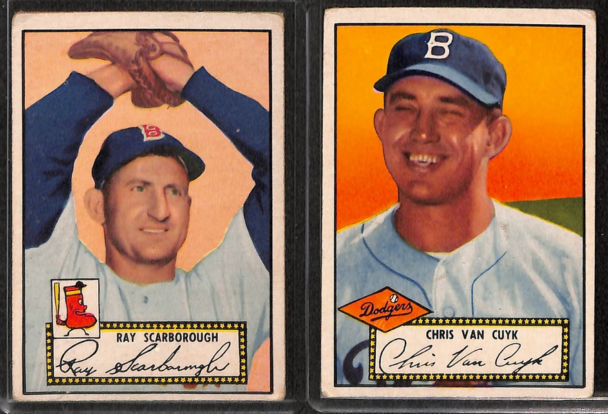 Lot of 10 - 1952 Topps Baseball Cards w. Pete Runnels
