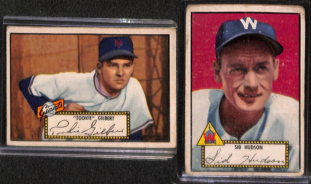 Lot of 10 - 1952 Topps Baseball Cards w. Pete Runnels