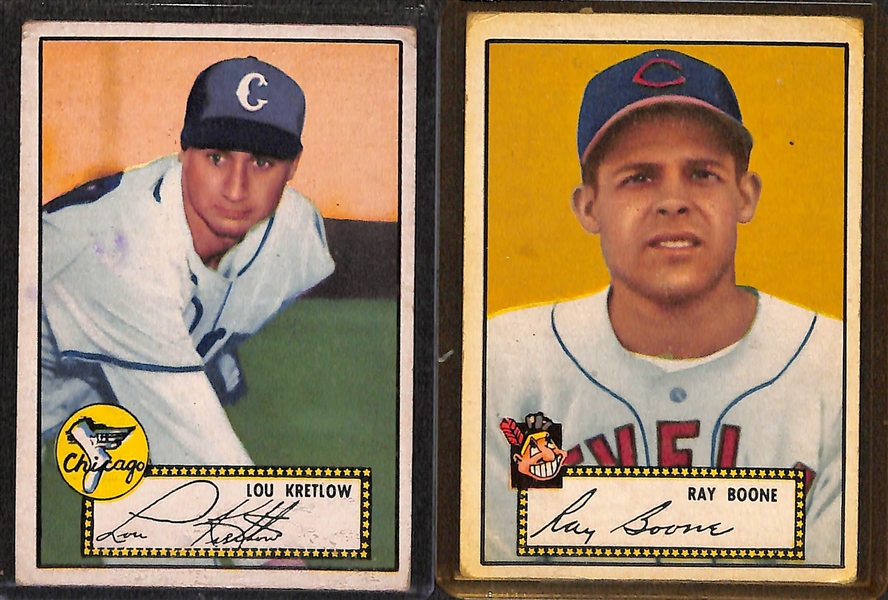 Lot of 10 - 1952 Topps Baseball Cards w. Pete Runnels
