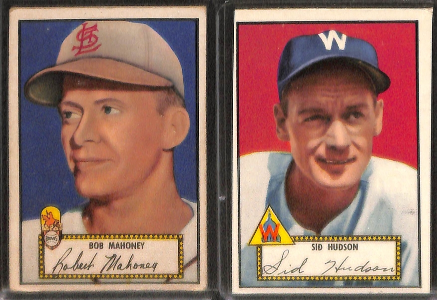Lot of 10 - 1952 Topps Baseball Cards w. Pete Runnels