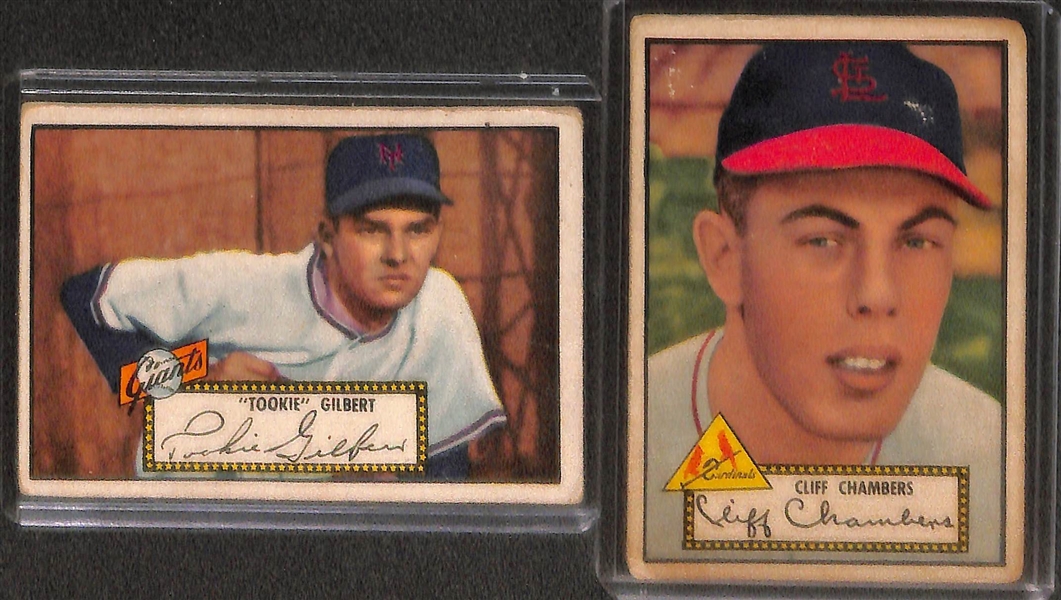 Lot of 10 - 1952 Topps Baseball Cards w. Pete Runnels