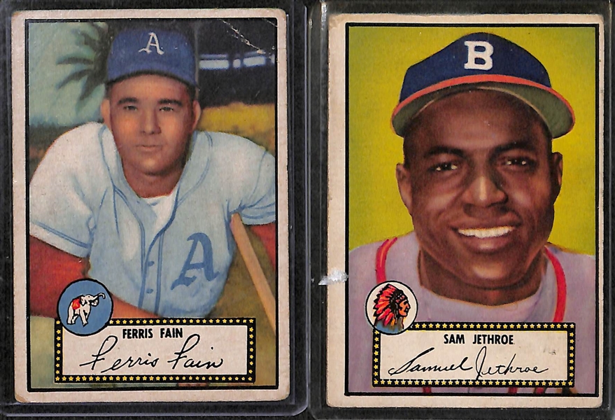 Lot of 10 - 1952 Topps Baseball Cards w. Bob Elliott