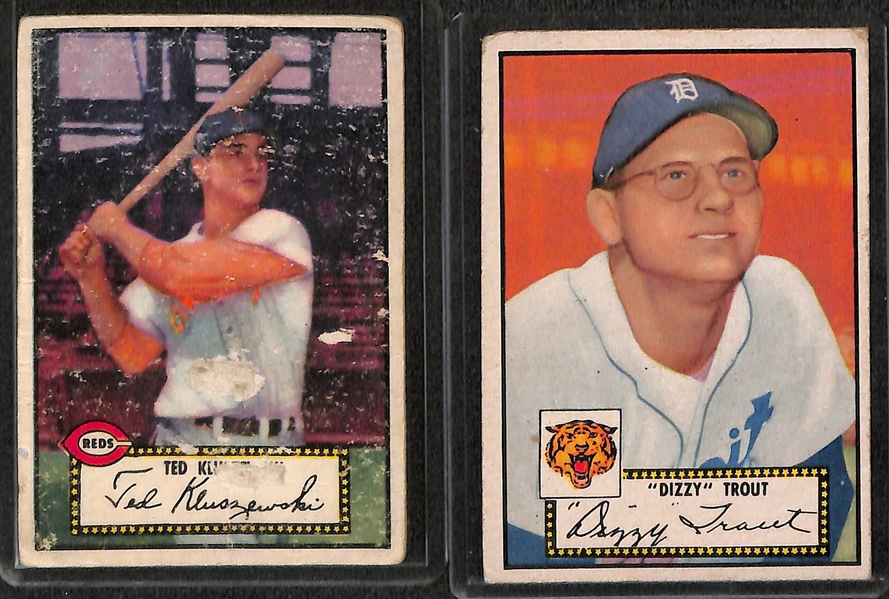 Lot of 10 - 1952 Topps Baseball Cards w. Bob Elliott