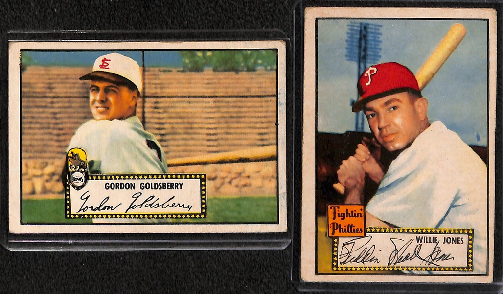 Lot of 13 - 1952 Topps Baseball Cards w. Ferris Fain
