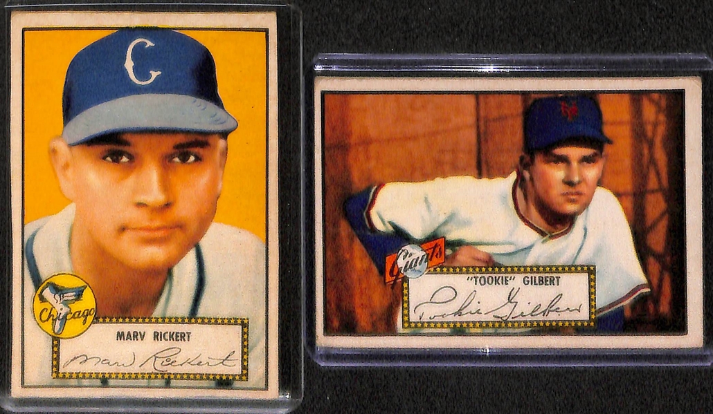 Lot of 13 - 1952 Topps Baseball Cards w. Ferris Fain