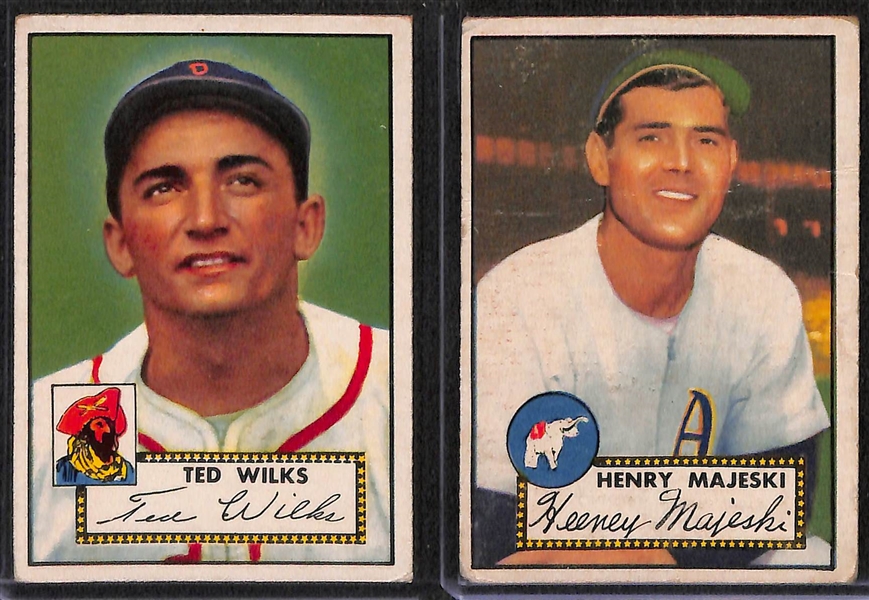 Lot of 13 - 1952 Topps Baseball Cards w. Duane Pillette