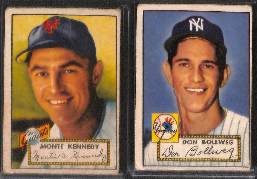 Lot of 13 - 1952 Topps Baseball Cards w. Duane Pillette
