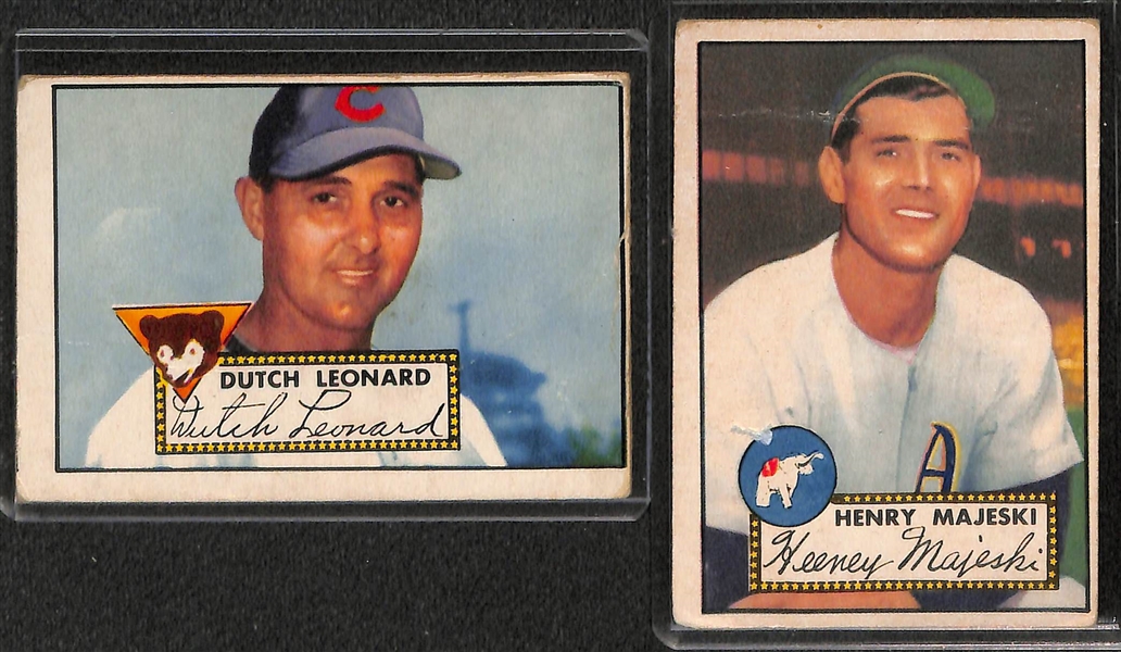 Lot of 13 - 1952 Topps Baseball Cards w. Duane Pillette