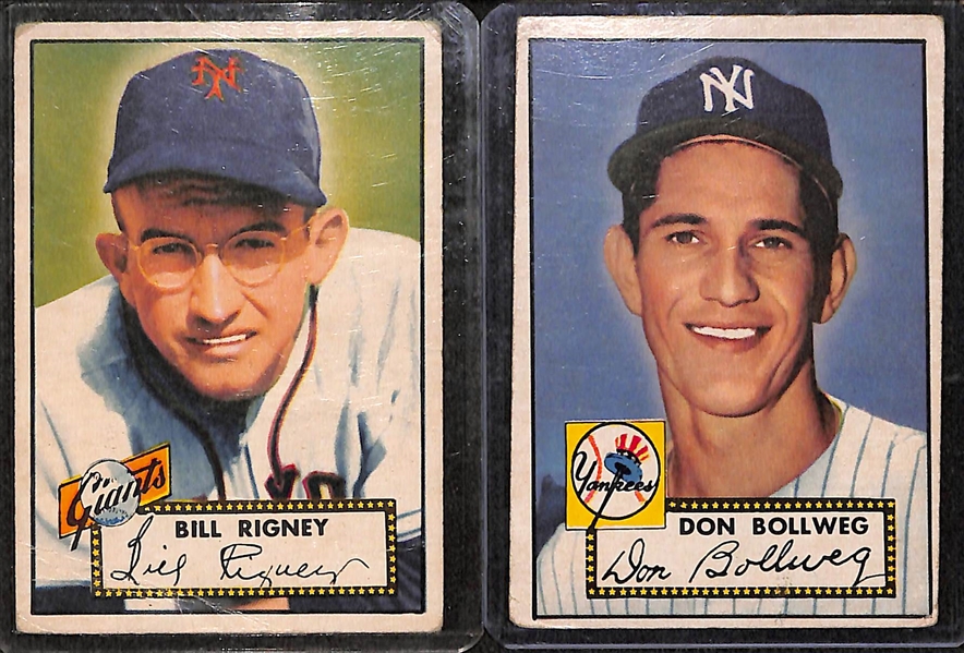 Lot of 13 - 1952 Topps Baseball Cards w. Duane Pillette