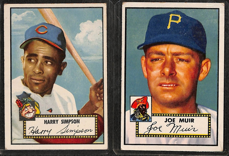 Lot of 13 - 1952 Topps Baseball Cards w. Harry Simpson