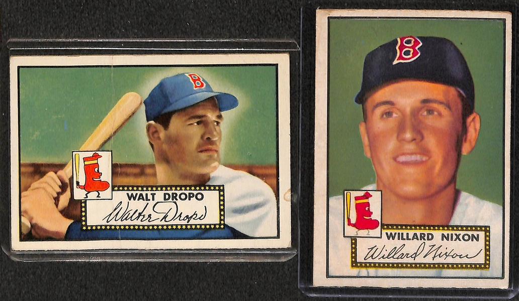 Lot of 13 - 1952 Topps Baseball Cards w. Eddie Waitkus