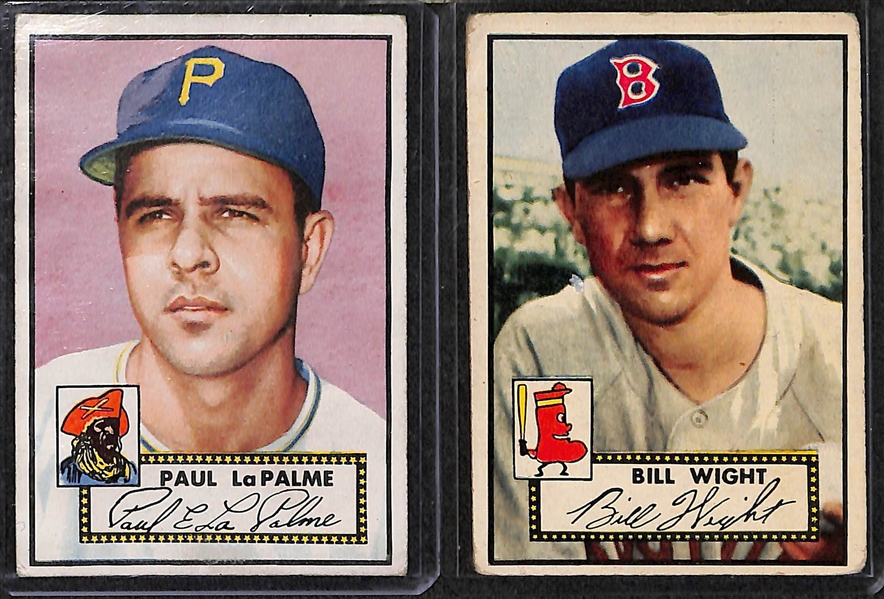Lot of 13 - 1952 Topps Baseball Cards w. Billy Hitchcock
