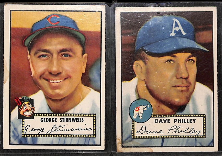 Lot of 13 - 1952 Topps Baseball Cards w. Billy Hitchcock
