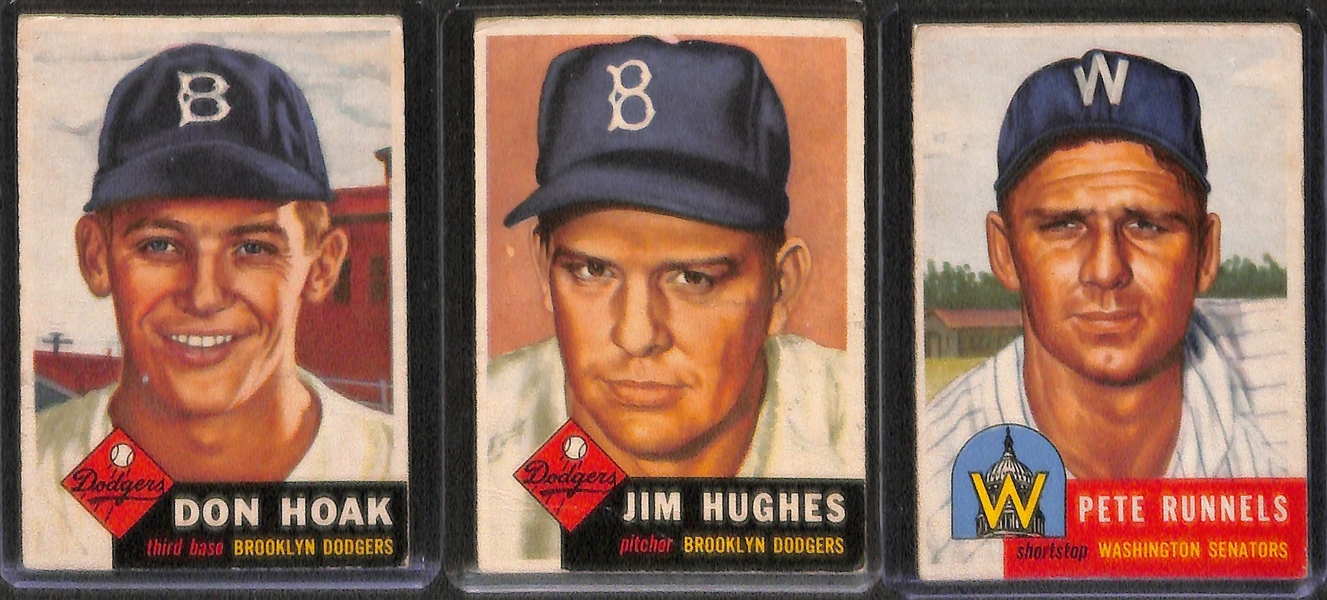 Lot of 16 - 1953 Topps Baseball Cards w. Johnny Mize