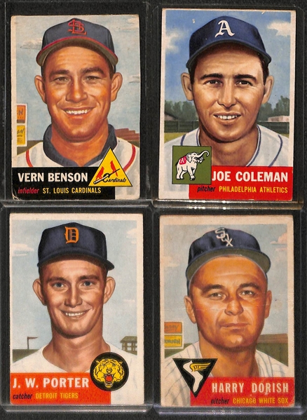 Lot of 16 - 1953 Topps Baseball Cards w. Johnny Mize