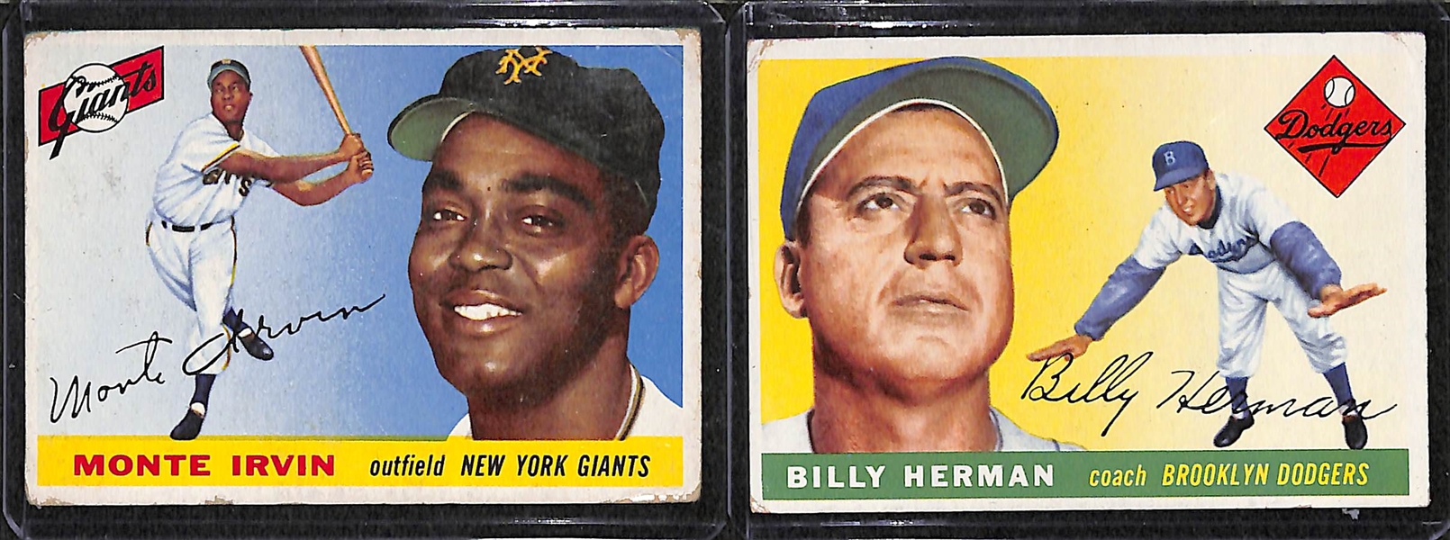 Lot of 32 Different 1955 Topps Baseball Cards w. Monte Irvin