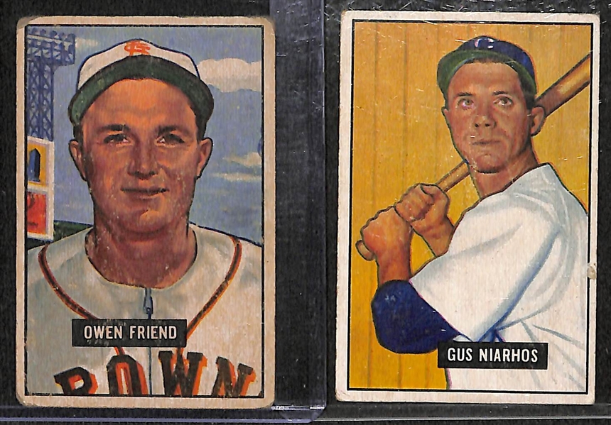 Lot of 40 Different 1950-1954 Bowman Baseball Cards w. 1950 Bob Lemon