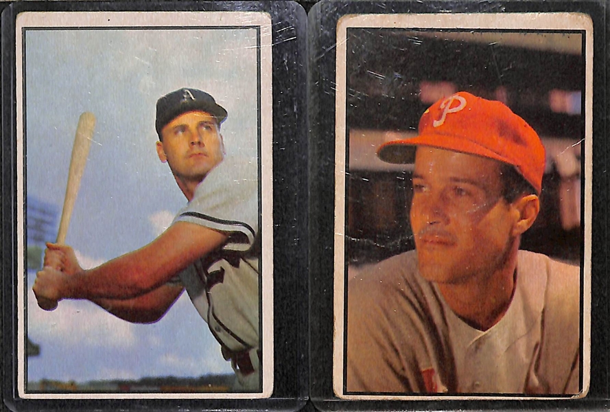 Lot of 40 Different 1950-1954 Bowman Baseball Cards w. 1950 Bob Lemon