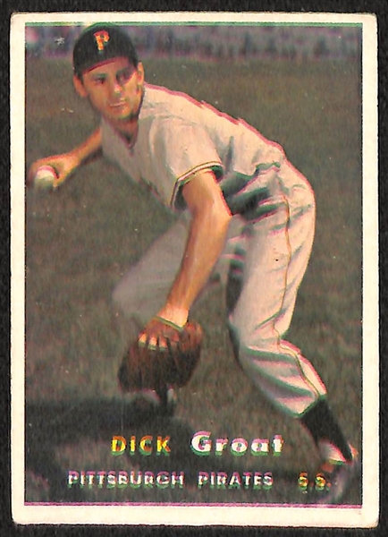 Lot of 81 Different 1957 Topps Baseball Cards w. Larry Doby