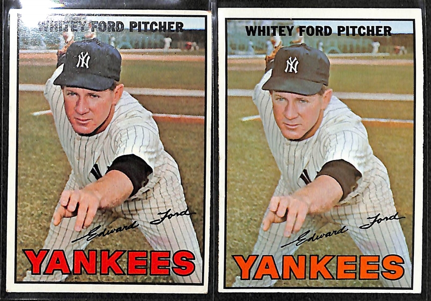 Lot of 250 Assorted 1967 Topps Baseball Cards w. Roger Maris
