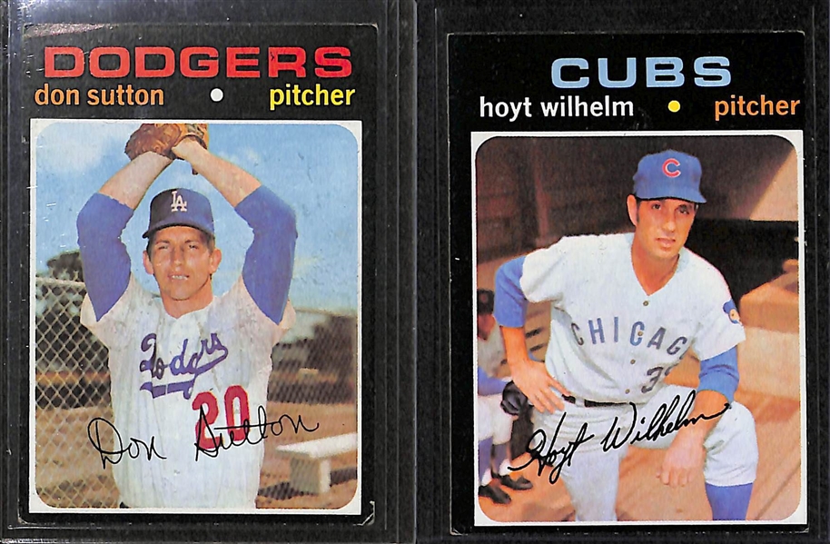 Lot of 175 Assorted 1971 Topps Baseball Cards w. Juan Marichal