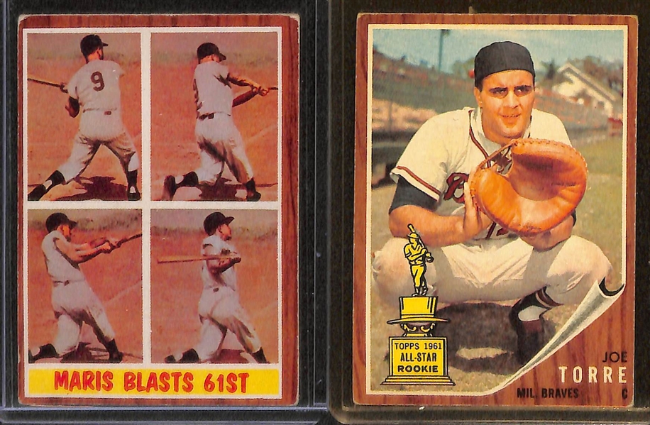 Lot of 9 Topps Star Cards from 1961-1963 w. 1961 Bob Gibson