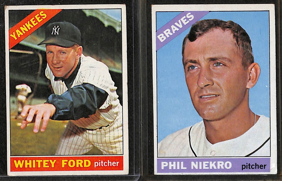 Lot of 10 1966 Topp Star Cards w. Don Sutton RC