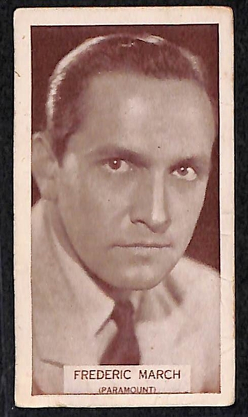 Lot of 35 1920-1930s Actors & Actresses and Famous People Cigarette and Gallaher Cards