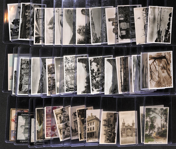 Lot of 40 1920-1930s Scenery Cigarette Cards