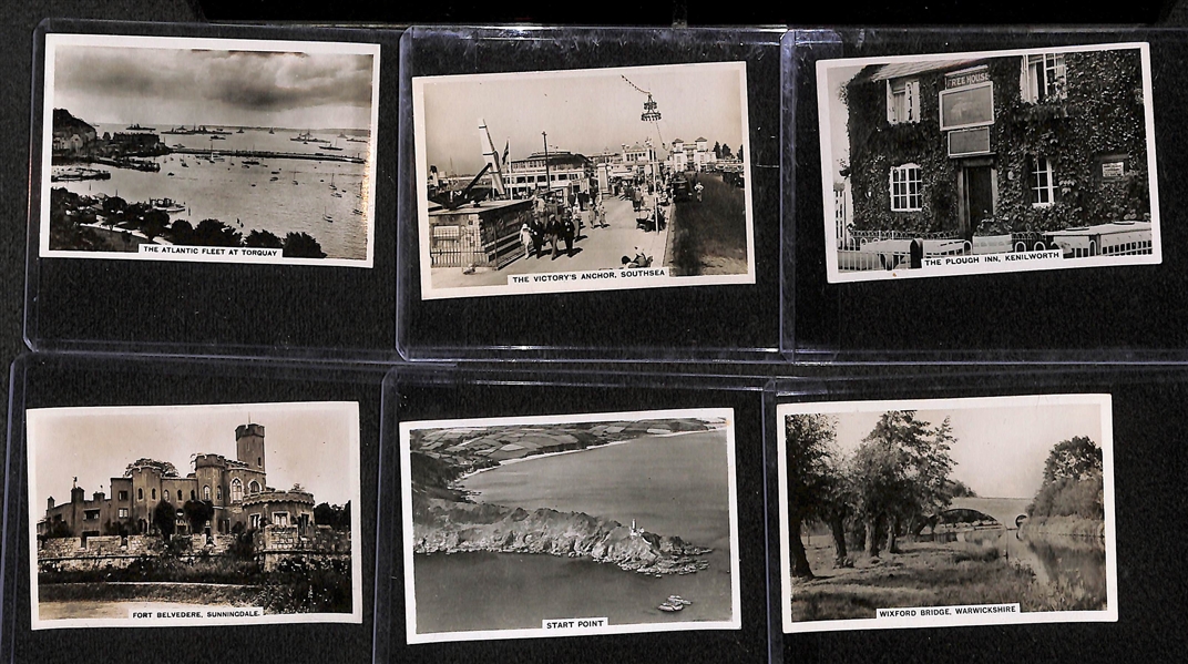 Lot of 40 1920-1930s Scenery Cigarette Cards