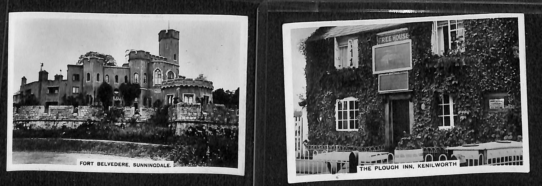 Lot of 40 1920-1930s Scenery Cigarette Cards