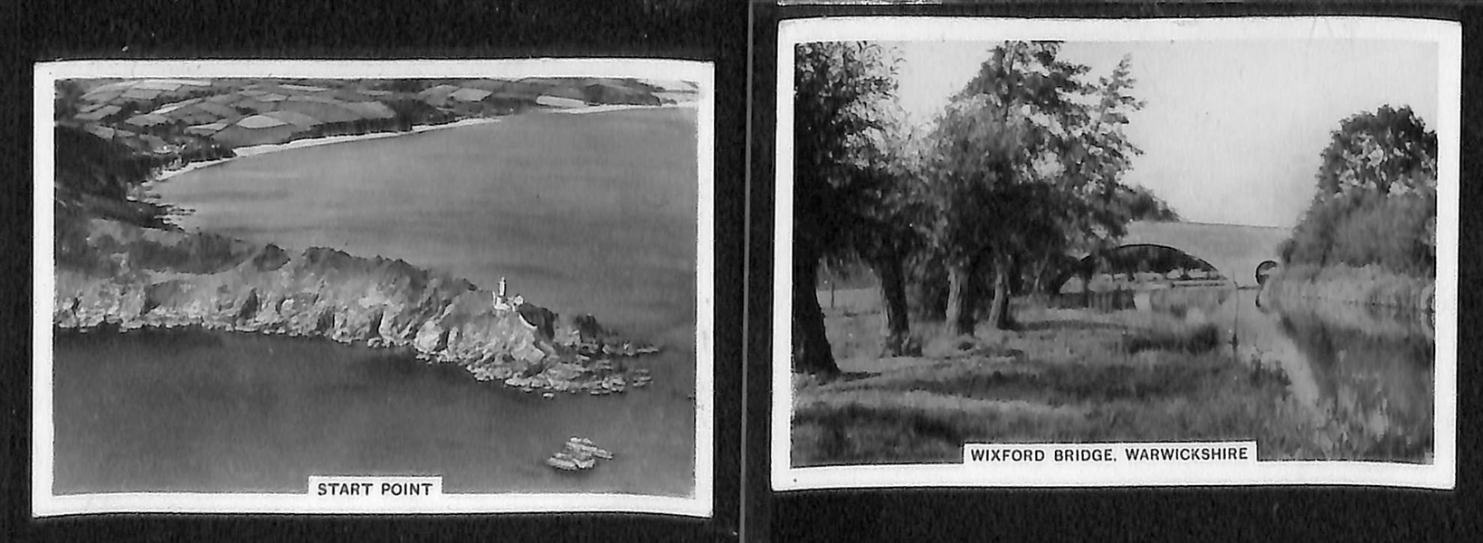 Lot of 40 1920-1930s Scenery Cigarette Cards