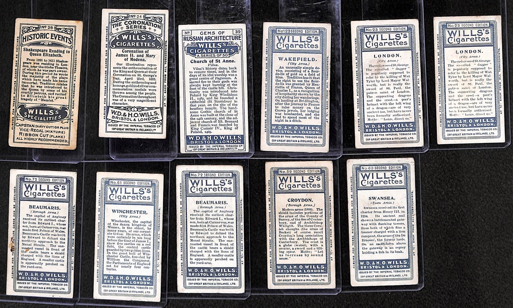 Lot of 60 1920-1930s People, Places & Things Cigarette Cards