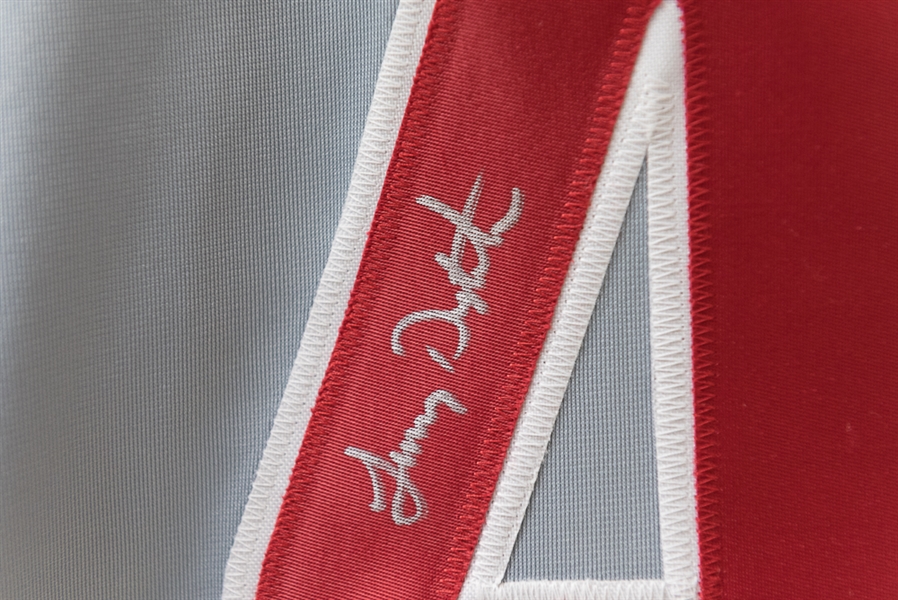 Lenny Dykstra Signed Phillies Style Jersey (JSA COA)