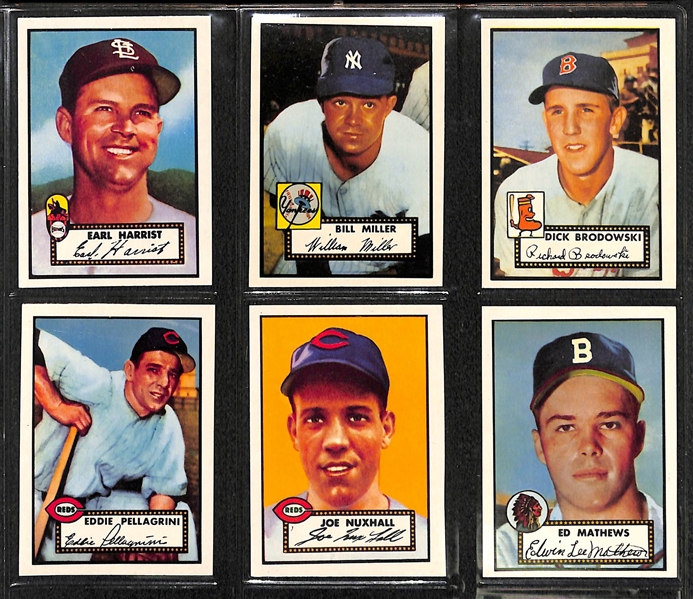Topps Baseball 1952 Reprint Set in Album - Printed in 1983