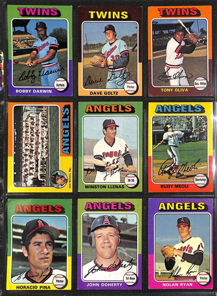 1975 Topps Baseball Complete Set of 660 Cards