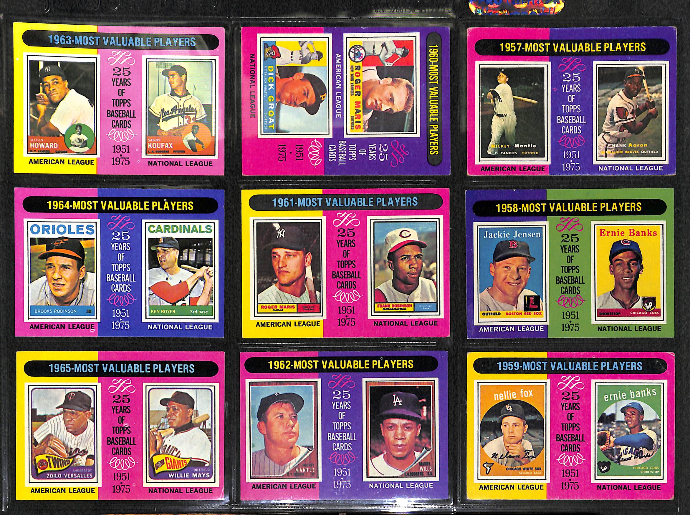 1975 Topps Baseball Card Starter Set Builder Lot (100 Cards) VG/EX To EX/MT Range