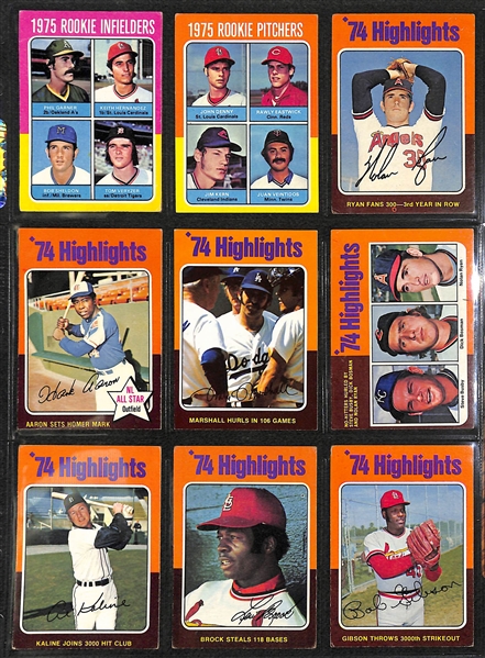 1975 Topps Baseball Complete Set of 660 Cards
