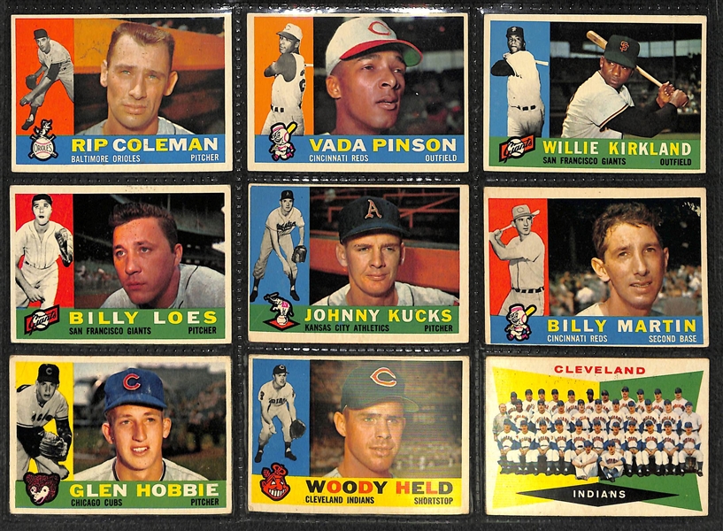 Lot of 264 Different 1964 Topps Baseball Cards w. Bob Gibson & 11 High Numbers w. Willie McCovey AS