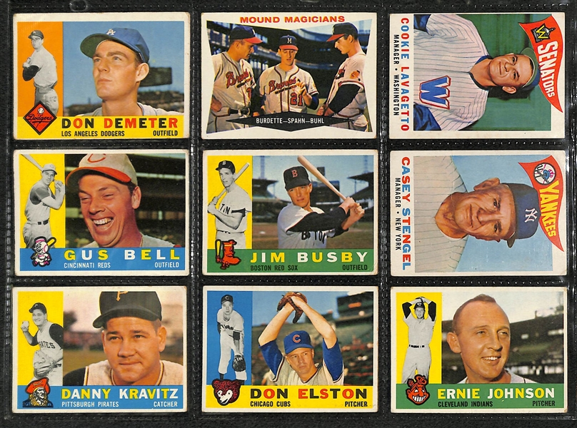 Lot of 264 Different 1964 Topps Baseball Cards w. Bob Gibson & 11 High Numbers w. Willie McCovey AS