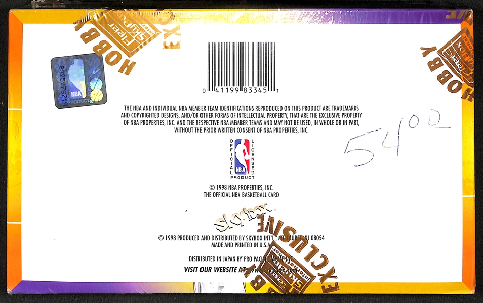 1998-99 Skybox/Hoops Series 1 Sealed Wax Hobby Box