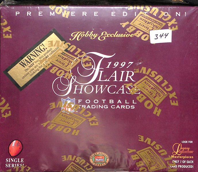 1997 Fleer Flair Showcase Football Sealed Hobby Box