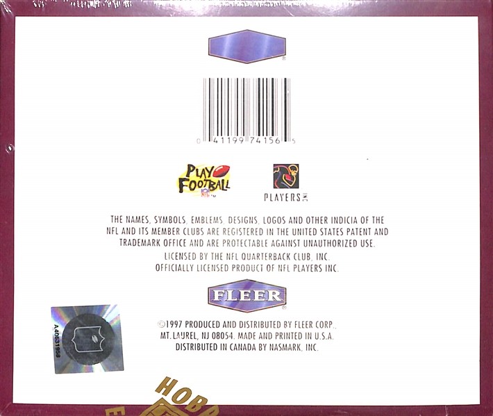1997 Fleer Flair Showcase Football Sealed Hobby Box