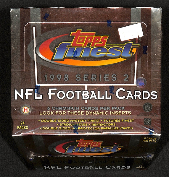  Lot of (2) Topps Finest Football Series 2 Sealed Hobby Boxes - 1997 & 1998